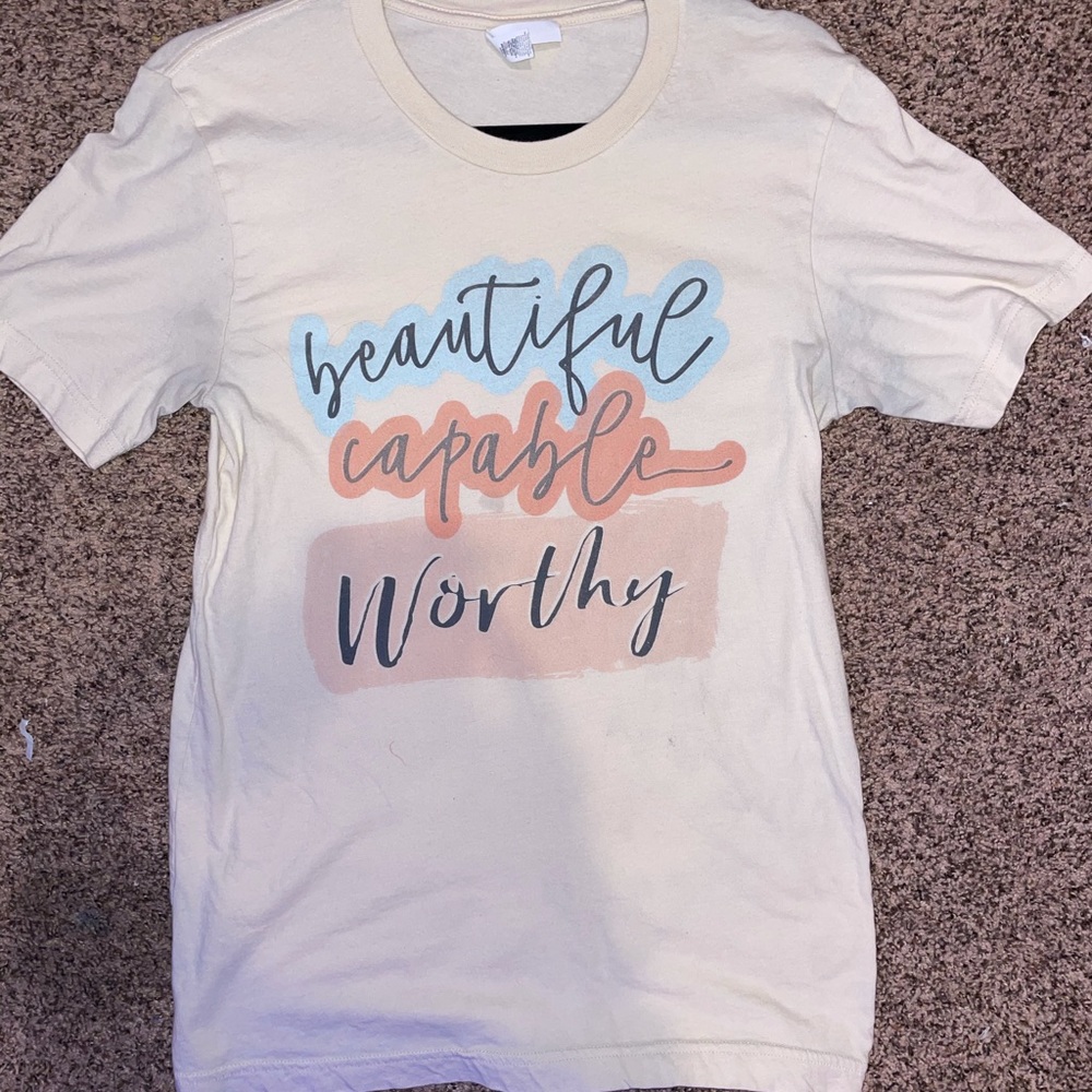 “Beautiful Capable Worthy” Graphic Tee